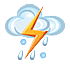雷阵雨并伴有冰雹 雷阵雨并伴有冰雹